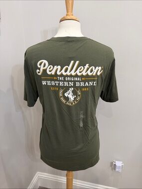 Pendleton Olive Green Short Sleeve Graphic Tee